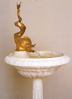 römischer Gutshof von Munzach: bronzener Delfin von Laufbrunnen