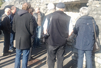 Herbstexkursion der Munzachgesellschaft Liestal 2013, Kaiseraugst,  Detail Kastellmauer